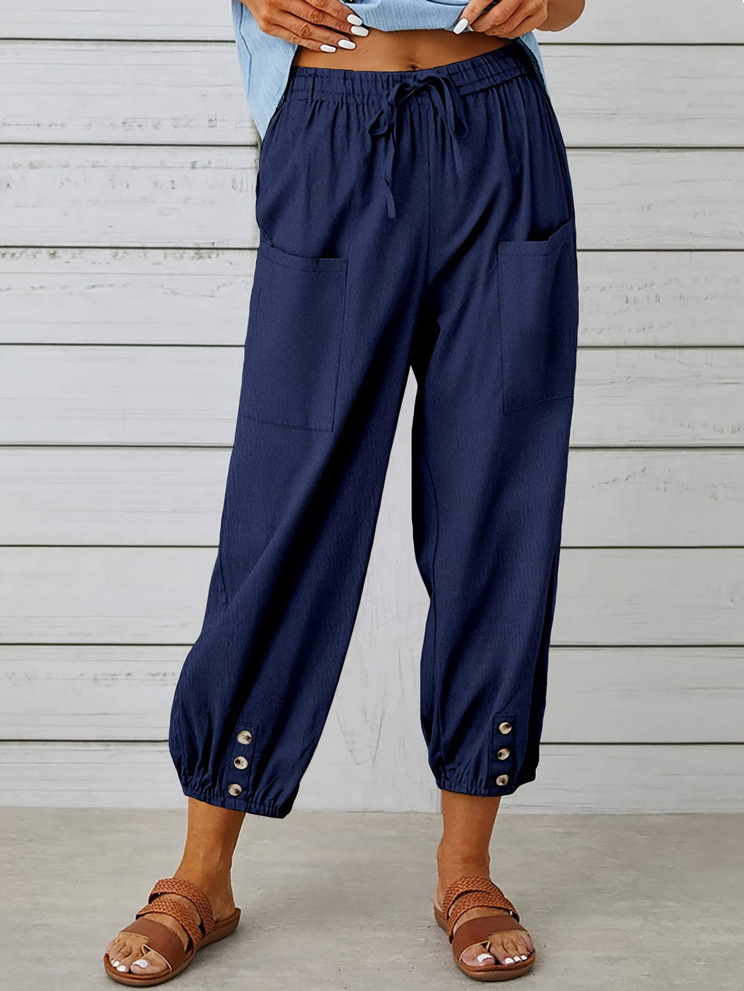 Lorraine | Relaxed Cropped Wide-Leg Pants