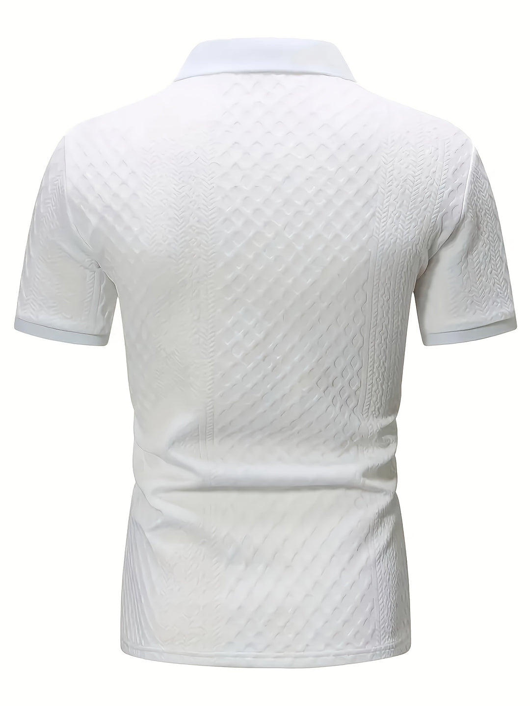 Elias | Textured Short-Sleeve Polo Shirt