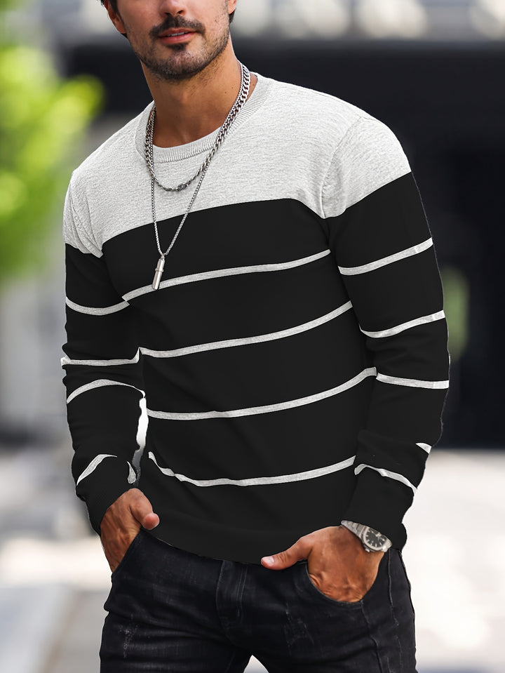 Harvey | Striped Crew Neck Sweater