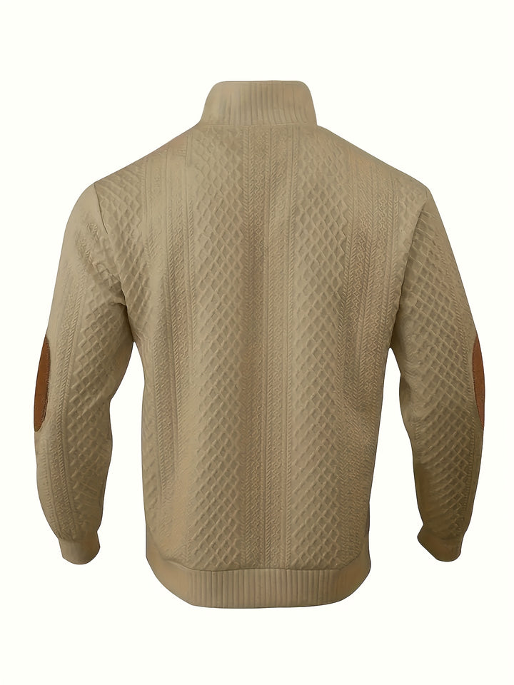 Hudson | Cable-Knit Button Henley Sweater