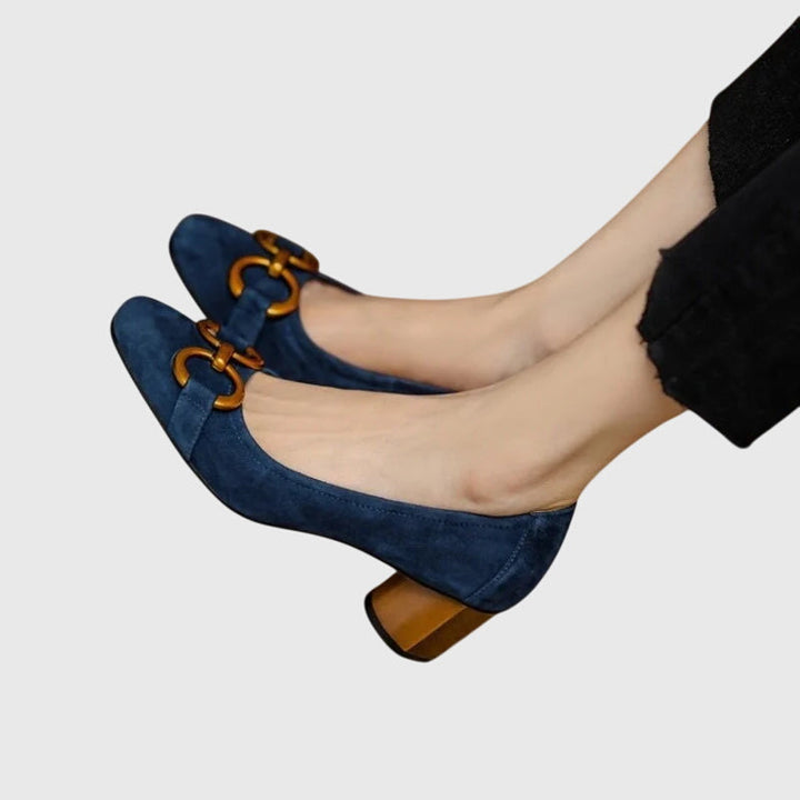 Margery | Refined Block-Heel Pumps