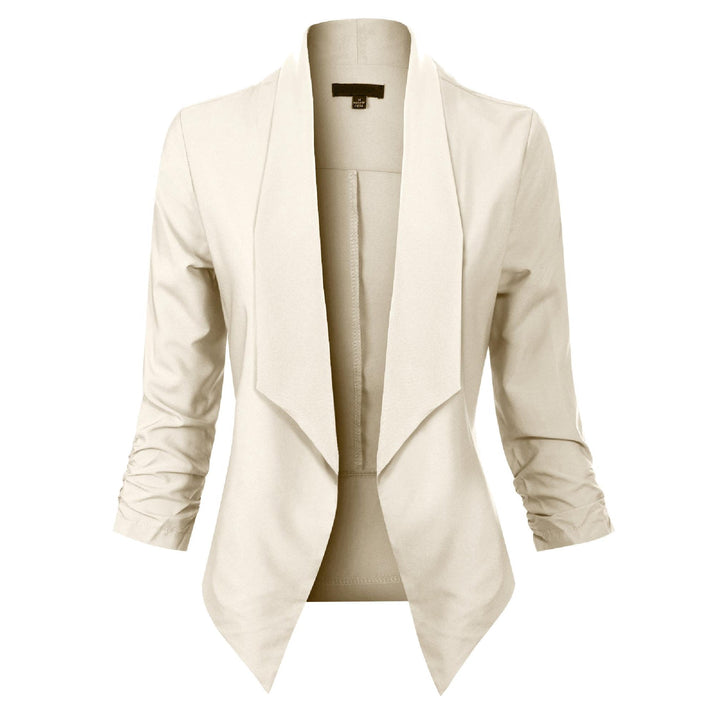 Ophelia | Open-Front Draped Blazer