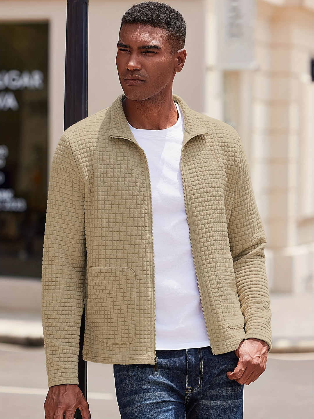 Lawrence | Textured Zip-Up Jacket