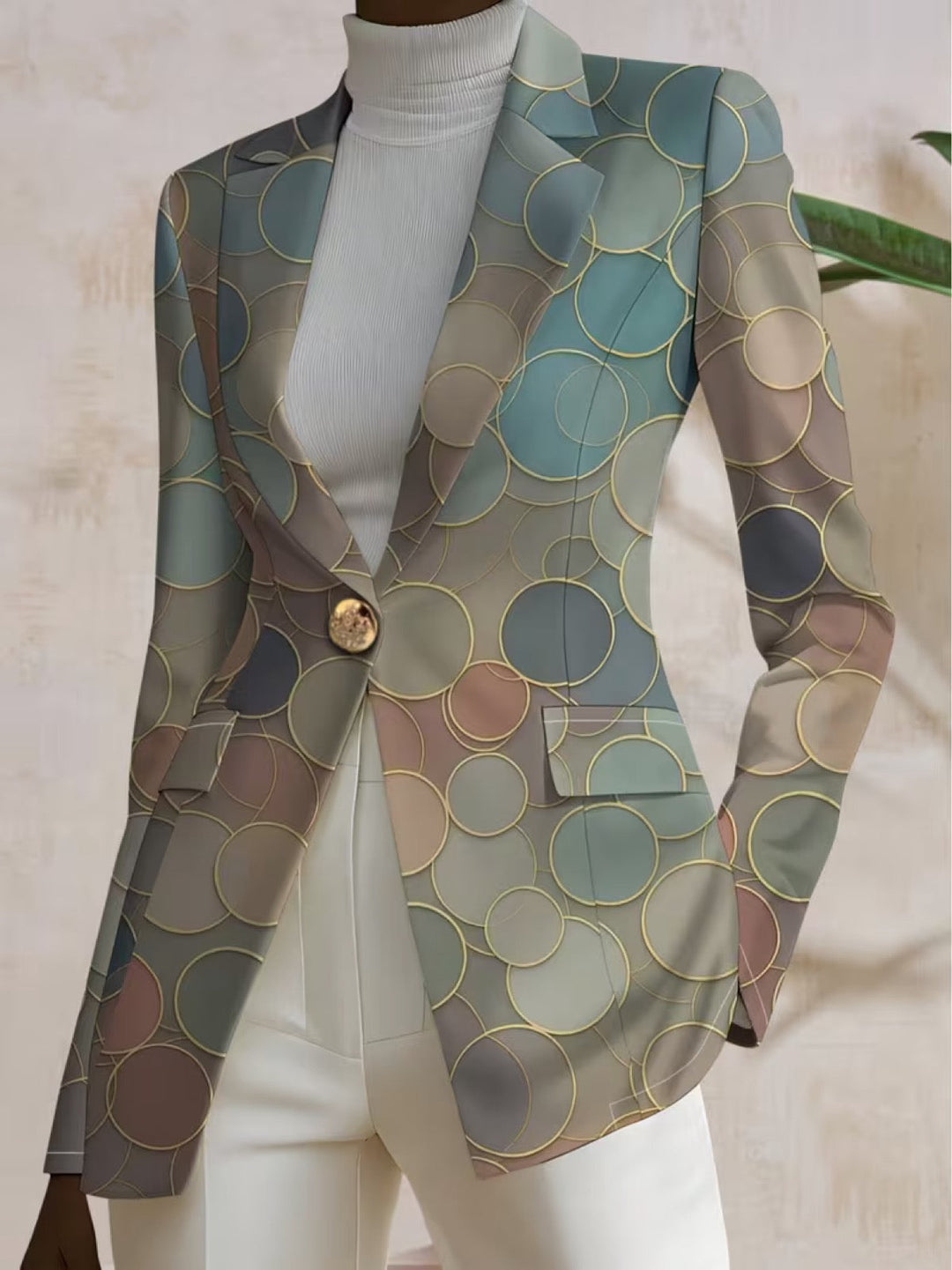 Mirabelle | Mosaic-Print Blazer