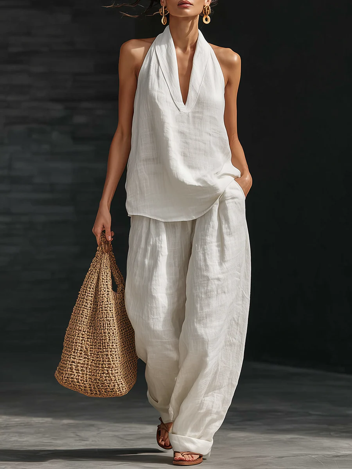 Francesca | Relaxed Halter Two-Piece Set