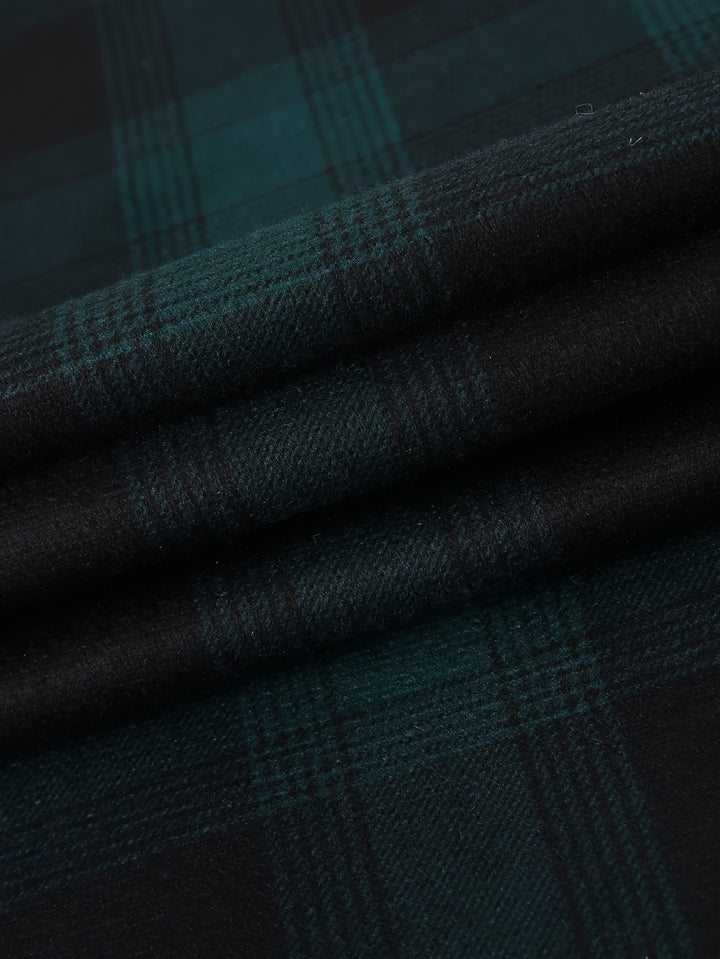 Nolan | Hooded Plaid Shirt Jacket