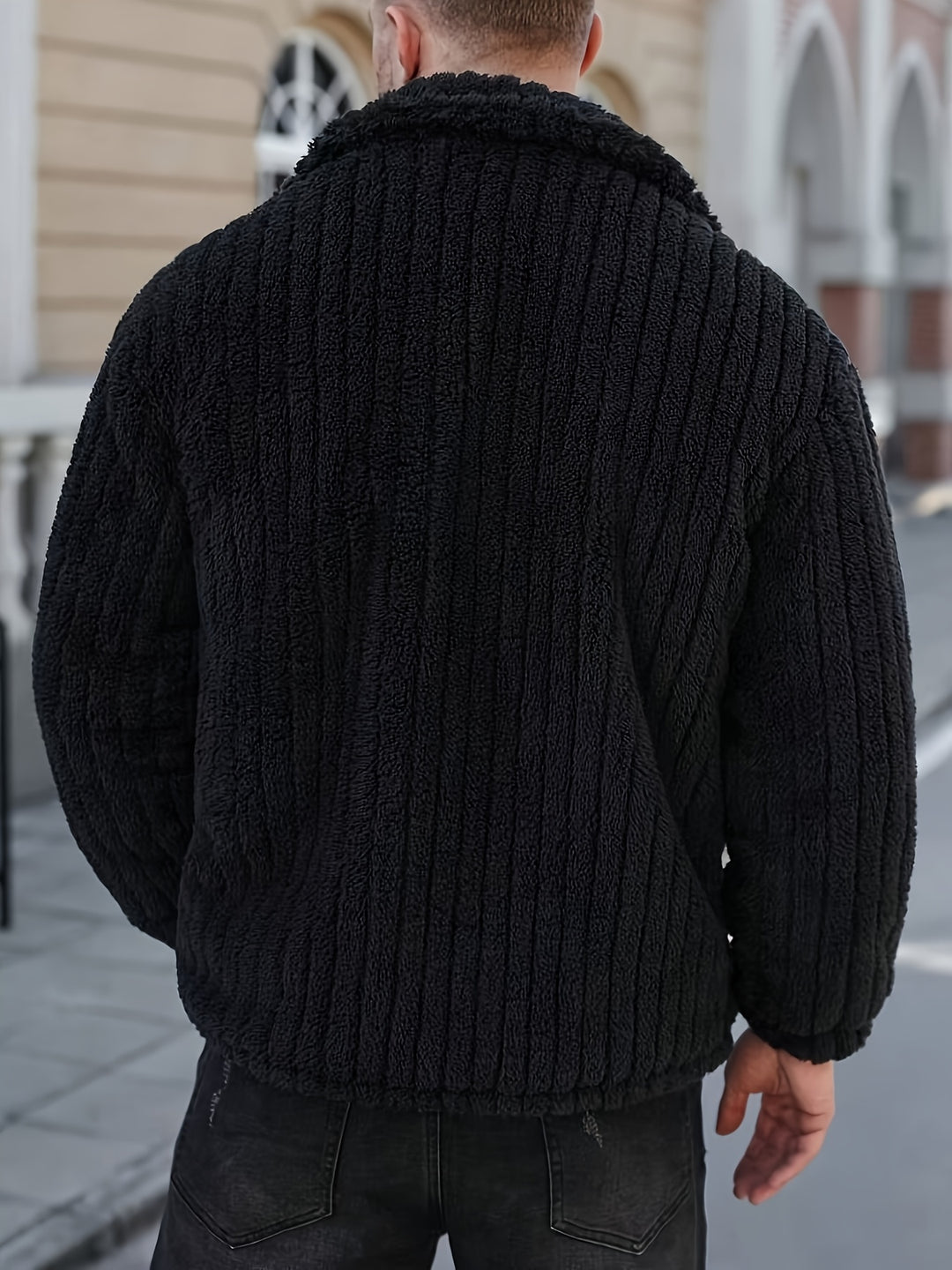 Cedric | Textured Button-Front Jacket