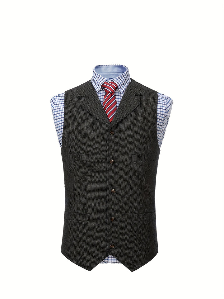Barnaby | Heritage Herringbone Vest