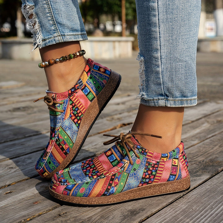 Faye | Boho Patterned Comfort Sneakers