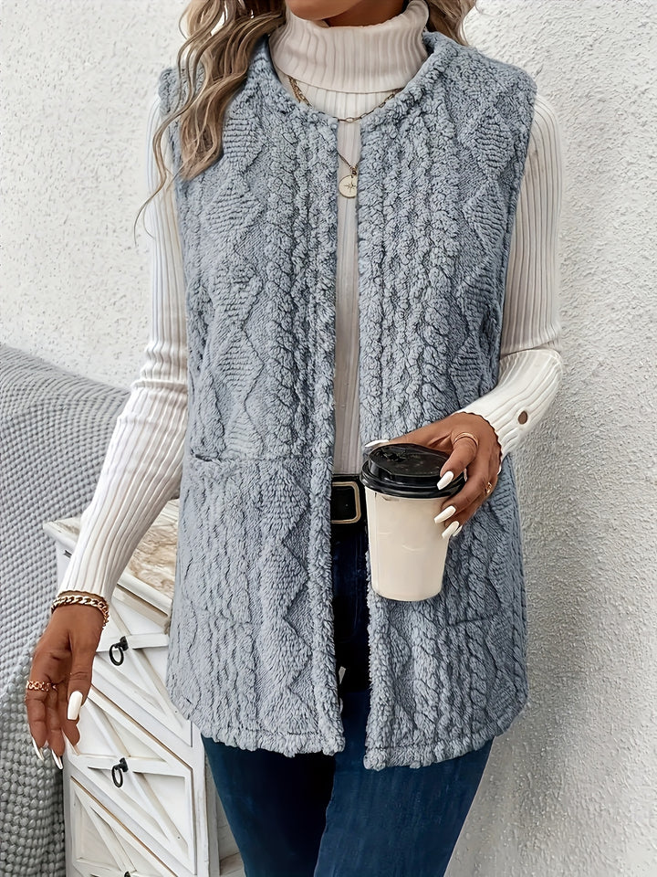 Ivy | Soft Textured Sleeveless Vest