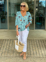 Bernadette | Elegant Floral Blouse