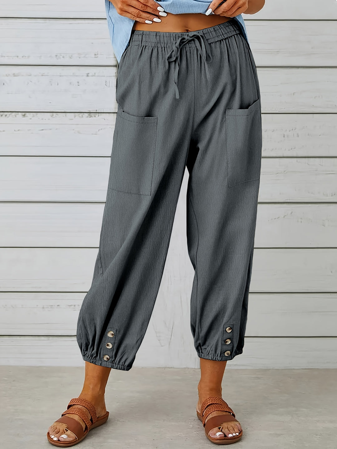 Lorraine | Relaxed Cropped Wide-Leg Pants