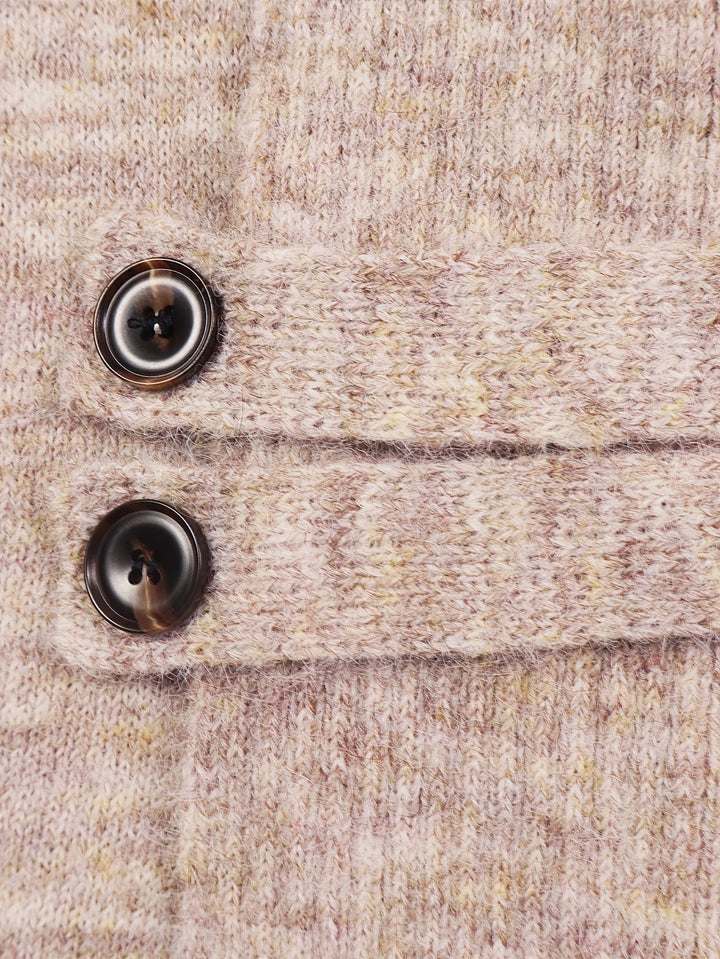 Helene | Ribbed Button-Tab Cardigan