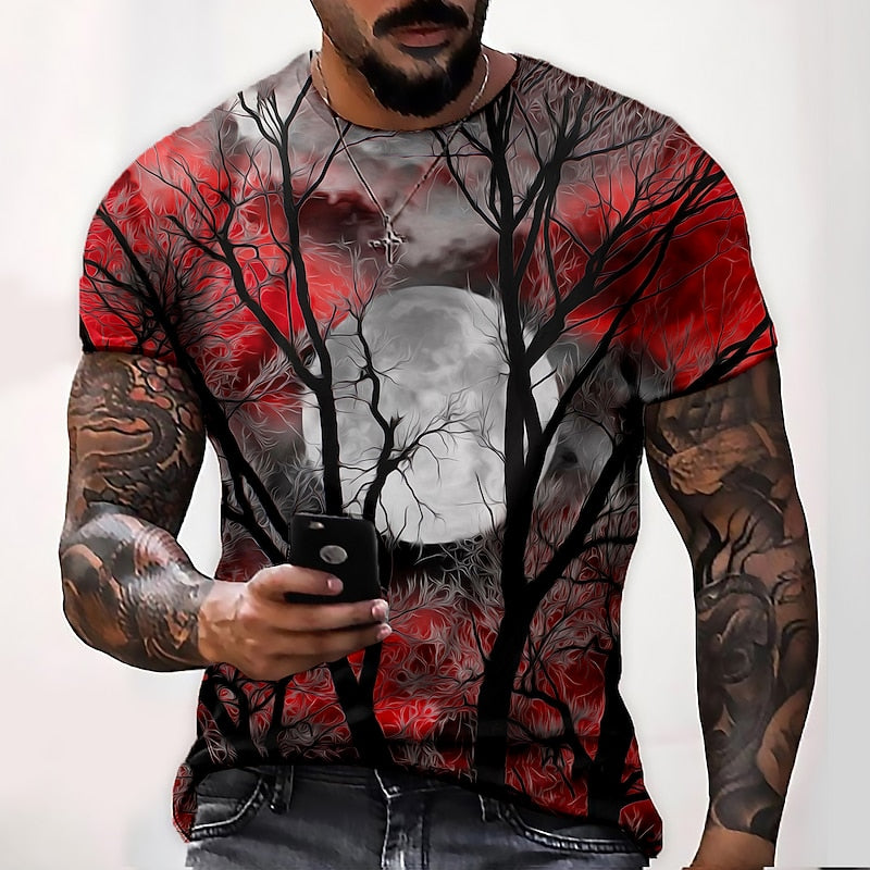 Grayson | Halloween Moonlit Forest Graphic T-Shirt