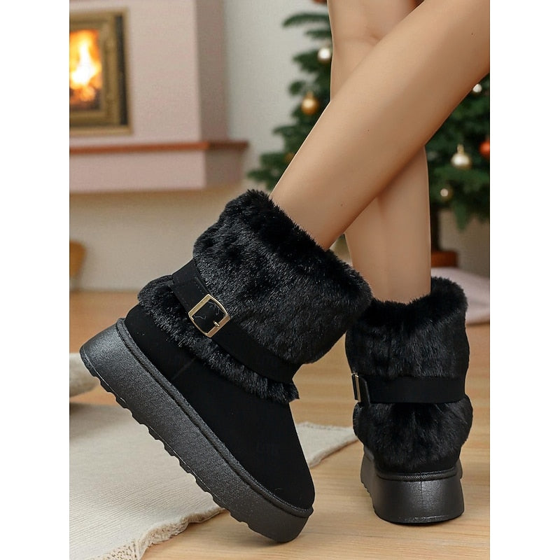 Lorna | Cozy Fur-Trimmed Winter Boots
