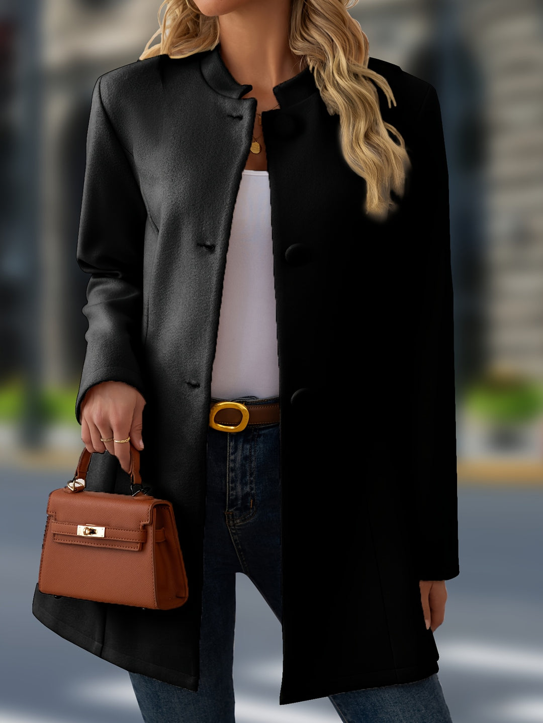 Brooke | Refined Stand-Collar Coat