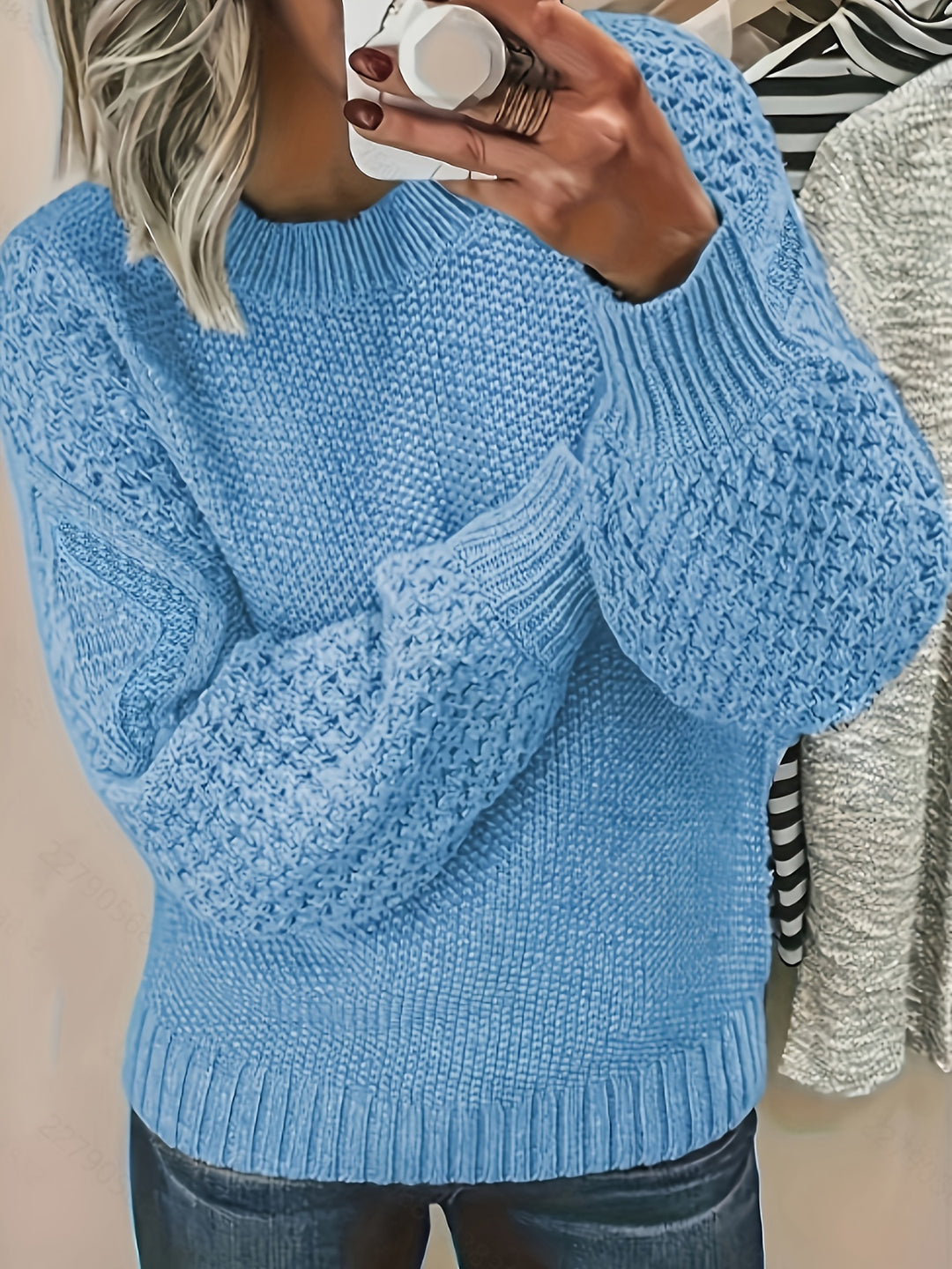 Maisie | Cozy Oversized Lantern-Sleeve Sweater