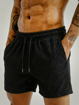 Hendrix | Men's Corduroy Textured Jogger Shorts