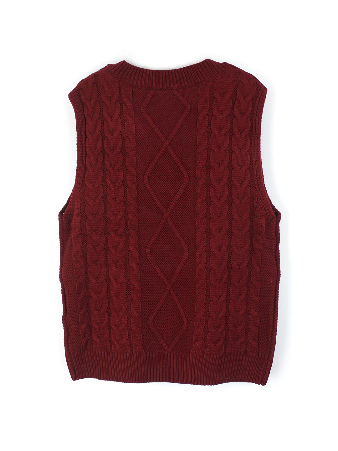 Cambria | Cable-Knit V-Neck Sweater Vest