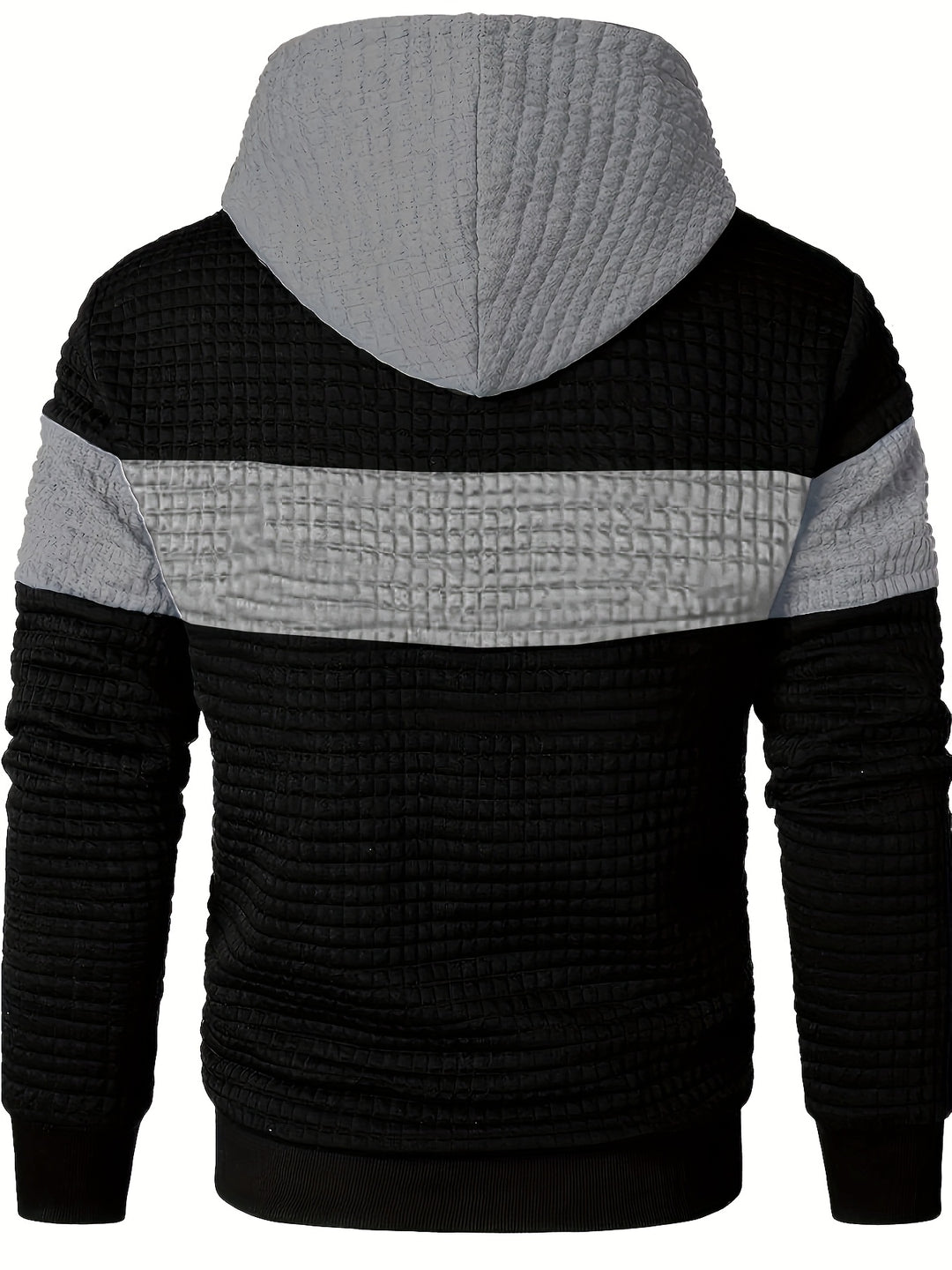 Grayson | Textured Color-Block Hoodie