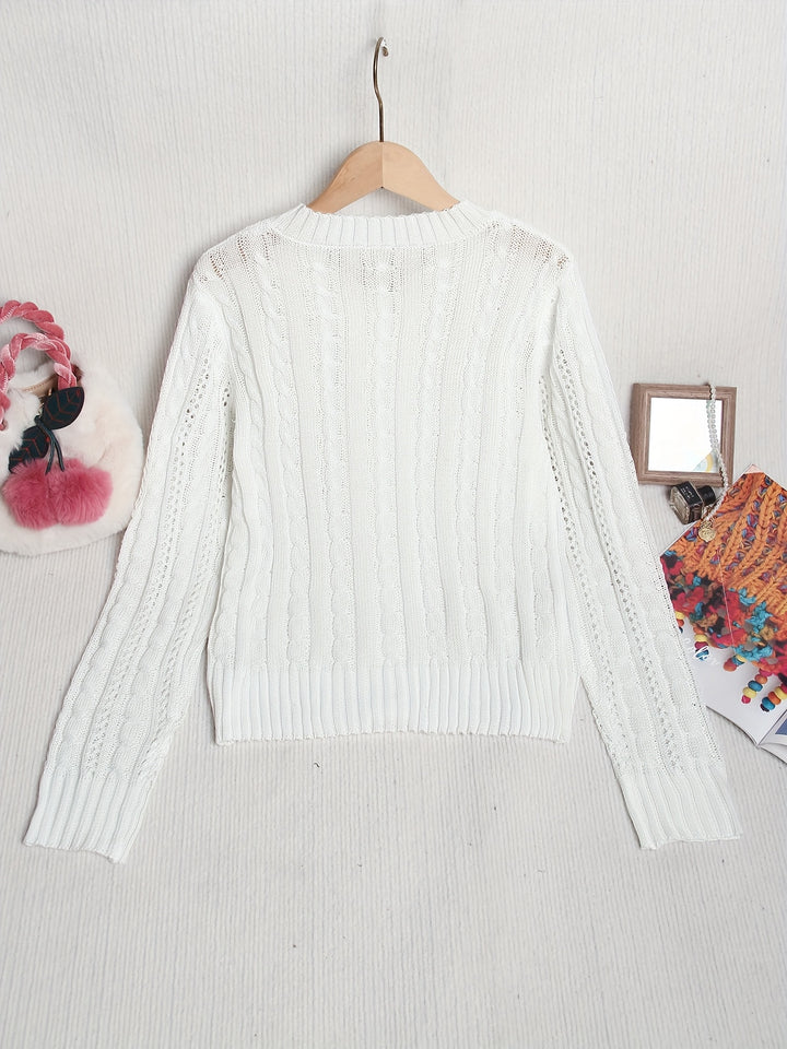 Vivienne | Cable-Knit Button Cardigan