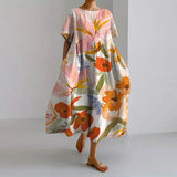 Faith | Painterly Floral Maxi Dress