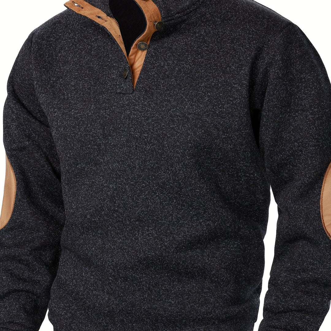 Gideon | Button-Placket Casual Sweatshirt