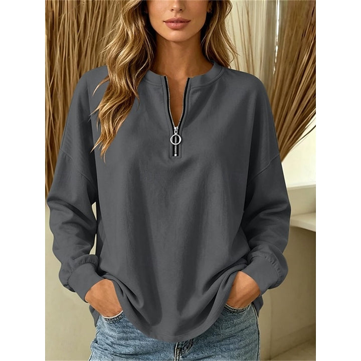 Leona | Relaxed Quarter-Zip Top