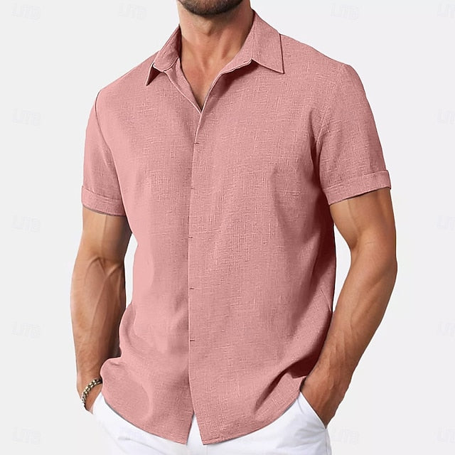 Douglas | Men's Linen Short Sleeve Shirt