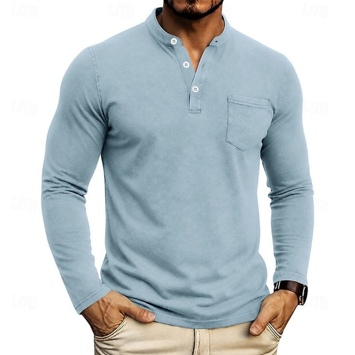 Quentin | Classic Long-Sleeve Henley Shirt