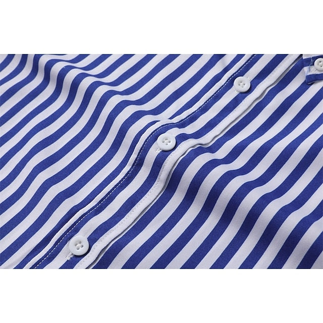 William | Men's Striped Long Sleeve Dress Shirt