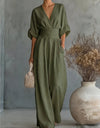 Imogen | Wide-Leg Wrap Jumpsuit