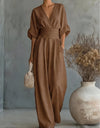 Imogen | Wide-Leg Wrap Jumpsuit