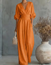 Imogen | Wide-Leg Wrap Jumpsuit