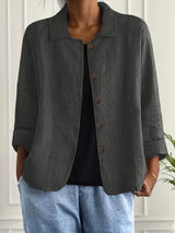Deborah | Relaxed Button-Front Shirt Jacket