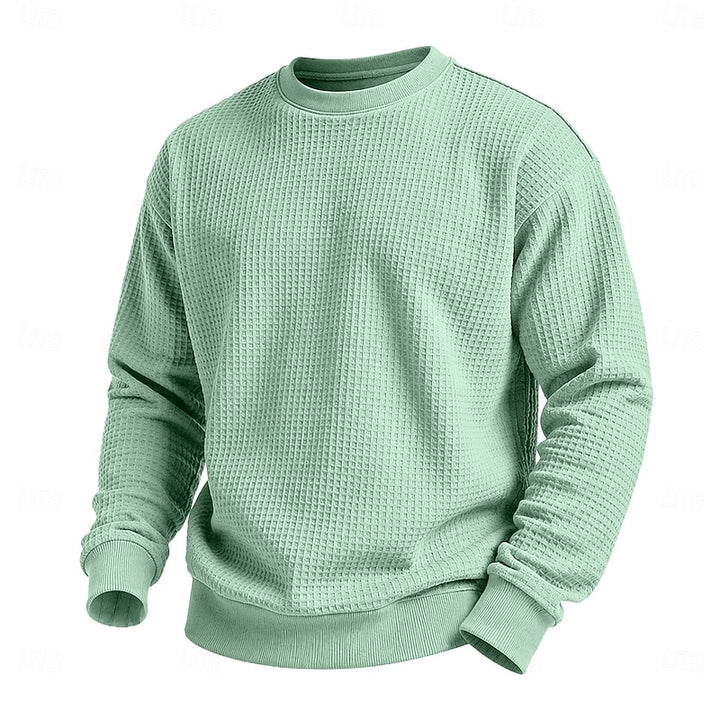 Everett | Textured Crew Neck Sweatshirt