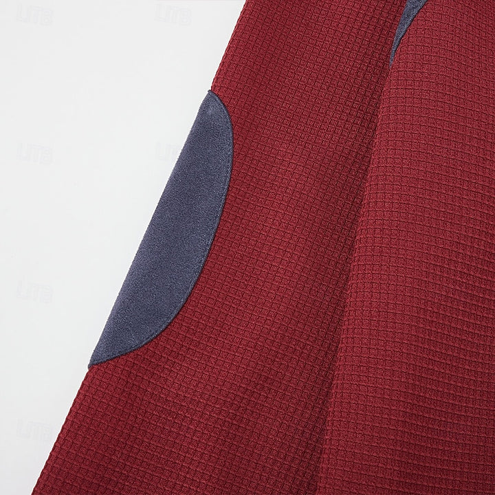 Malcolm | Quarter-Zip Elbow-Patch Pullover