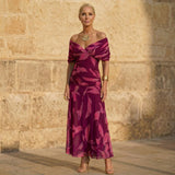 Lucienne | Elegant Off-Shoulder Maxi Dress