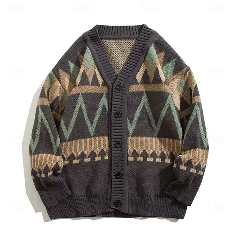 Gabriel | Christmas Button-Up Cardigan