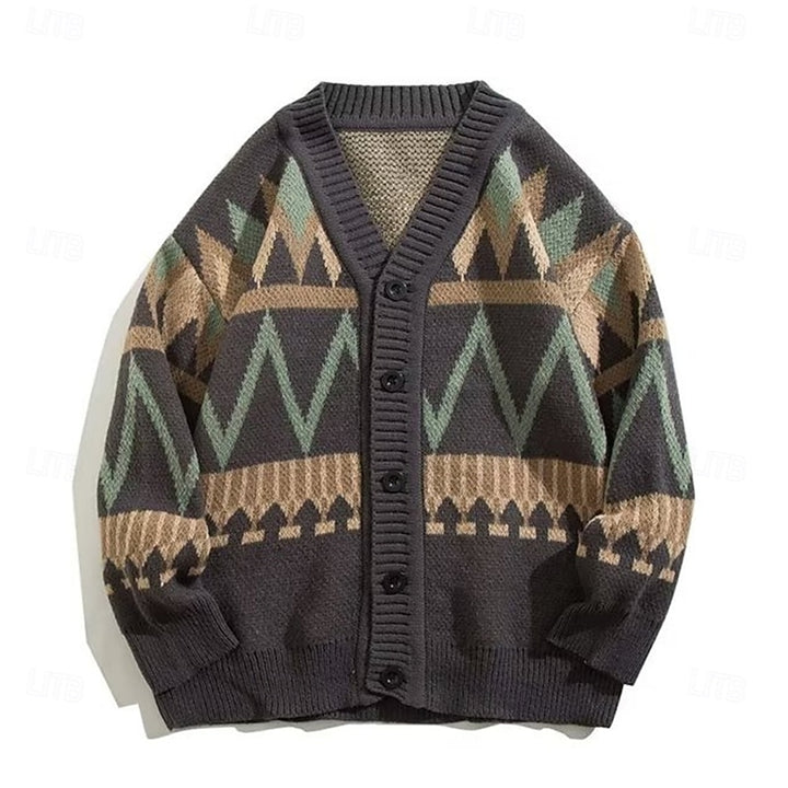 Gabriel | Christmas Button-Up Cardigan