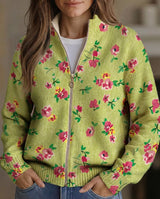 Brenna | Blossom Zip Cardigan
