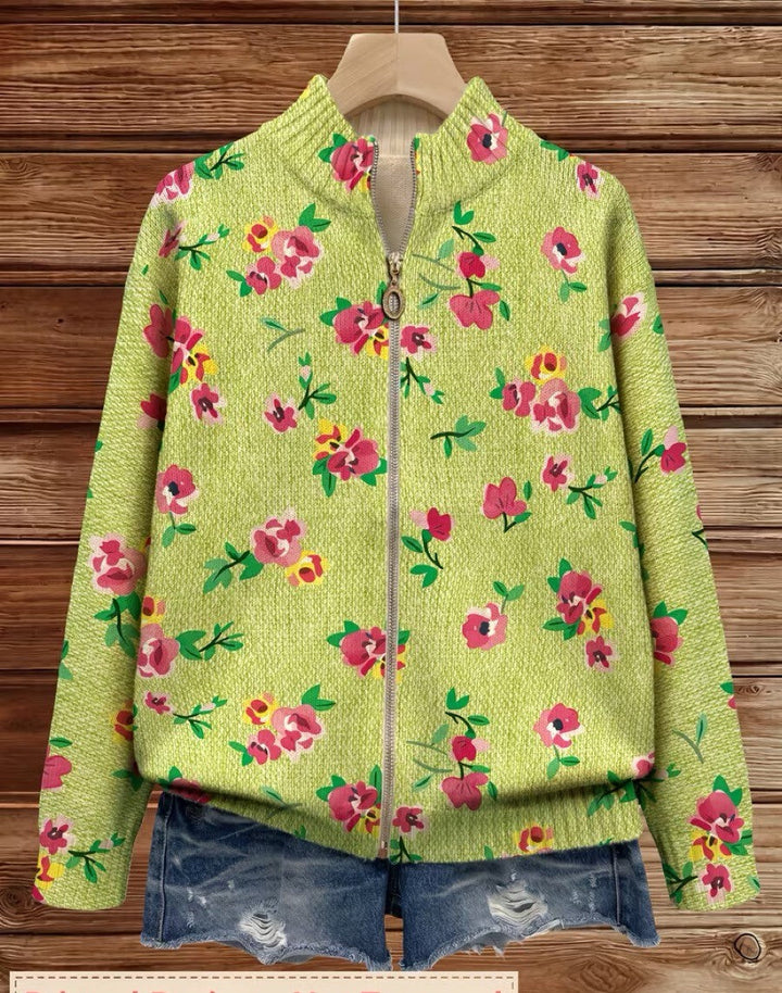 Brenna | Blossom Zip Cardigan