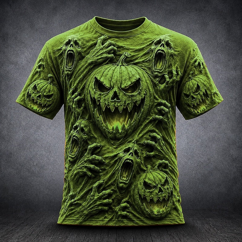 Damon | Haunted Pumpkin Halloween T-Shirt