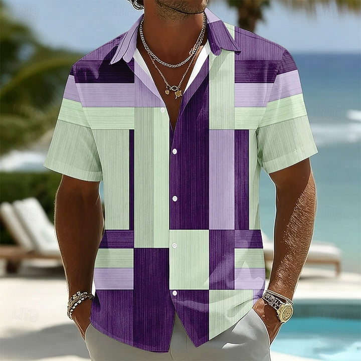 Ellis | Color-Block Short Sleeve Shirt