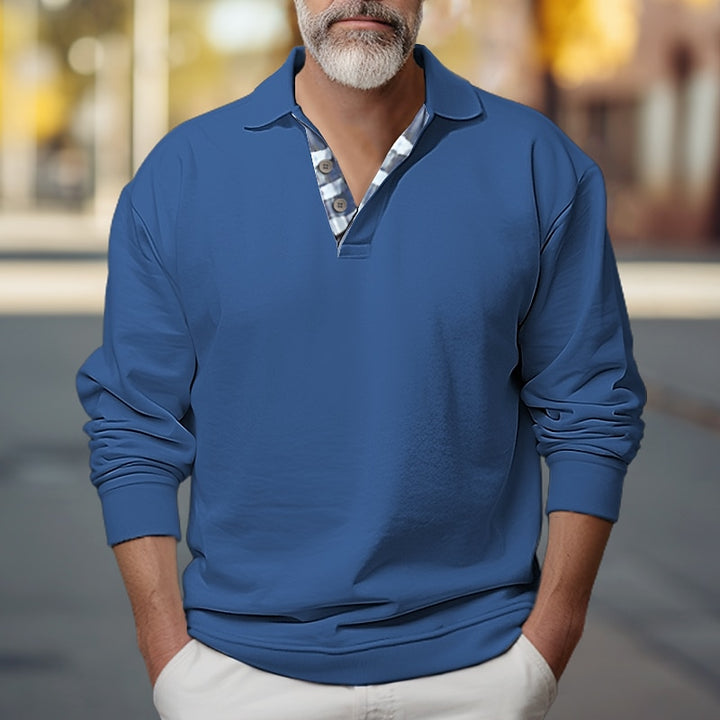 Owen | Relaxed Polo-Collar Sweatshirt