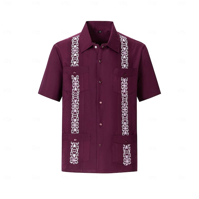Mateo | Embroidered Short Sleeve Shirt