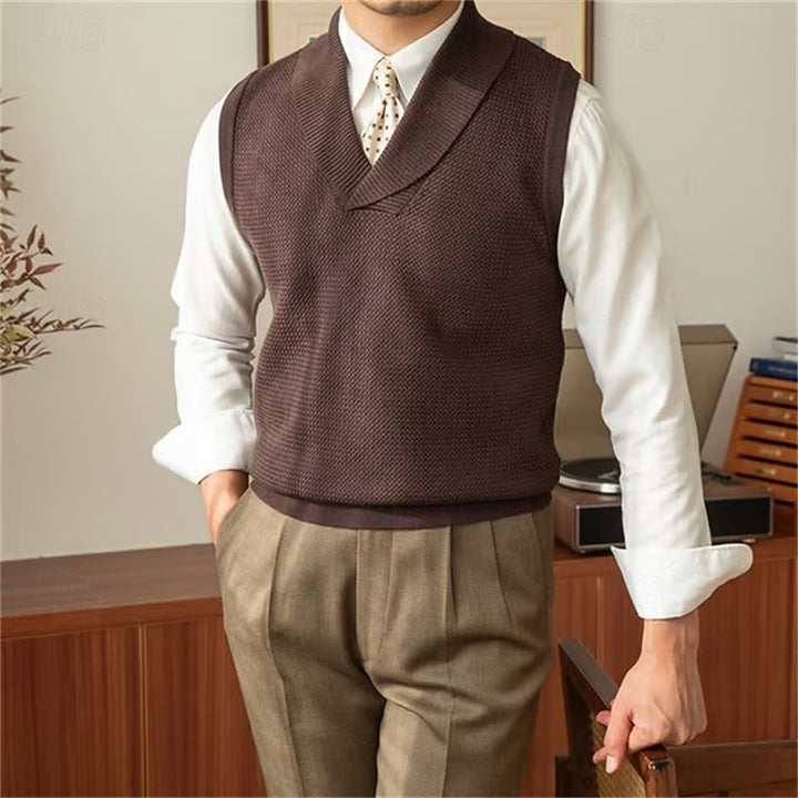 Calvin | Shawl Collar Sweater Vest