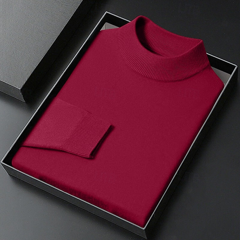 Calvin | Refined Mock Neck Sweater