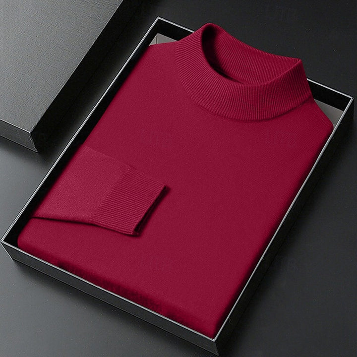 Calvin | Refined Mock Neck Sweater