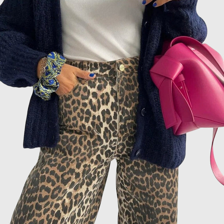 Darcy | Relaxed Leopard-Print Jeans